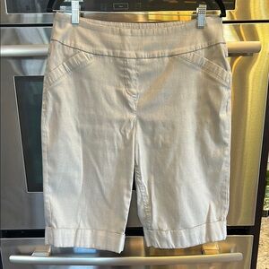 Westbound Gray and White‎ Bermuda Shorts Relaxed Fit